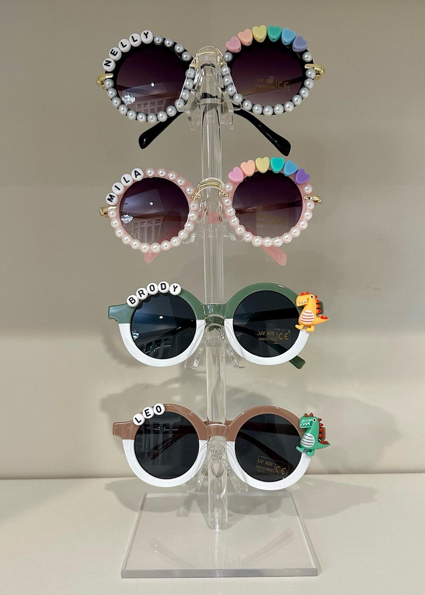 Personalized Brown Dino Sunglasses