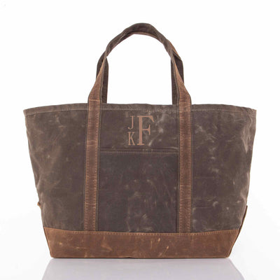 Waxed Large Classic Tote Olive