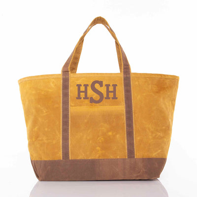 Waxed Large Classic Tote Yellow