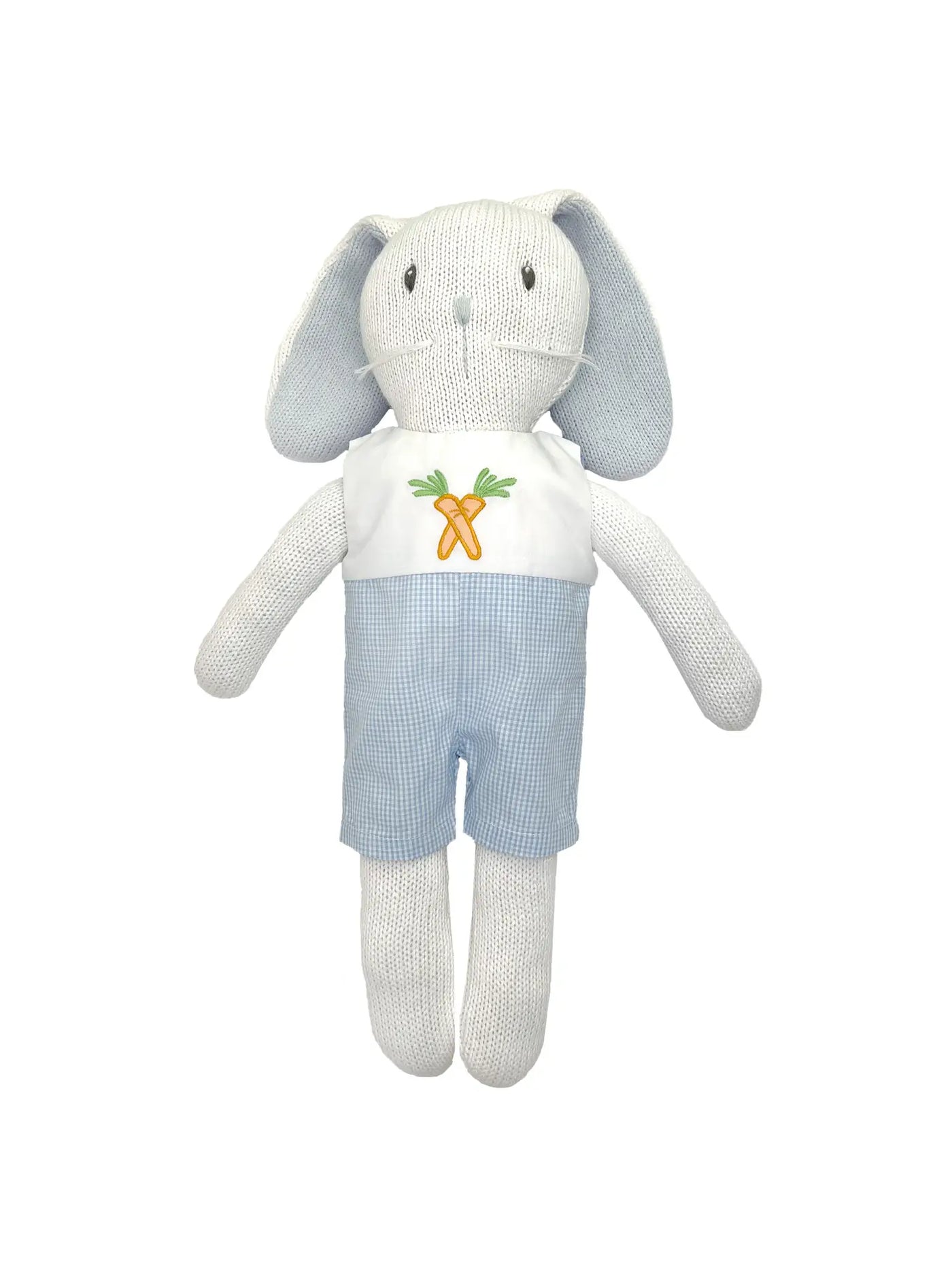 Knit Bunny Doll w/Embroidered Romper