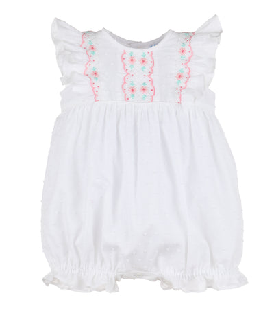 Dotted Smock White Bubble
