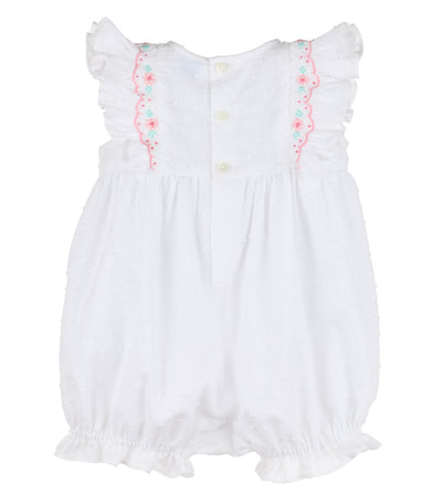 Dotted Smock White Bubble