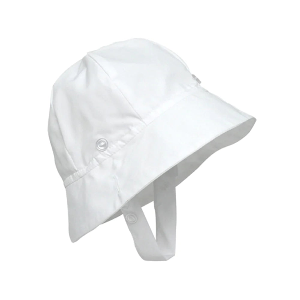 Bucket Hat Broadcloth White