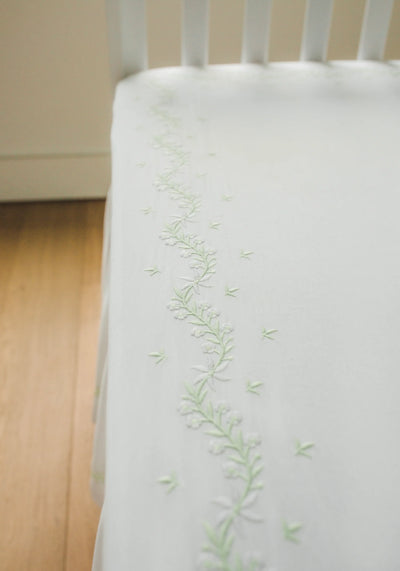 Embroidered Crib Sheet *