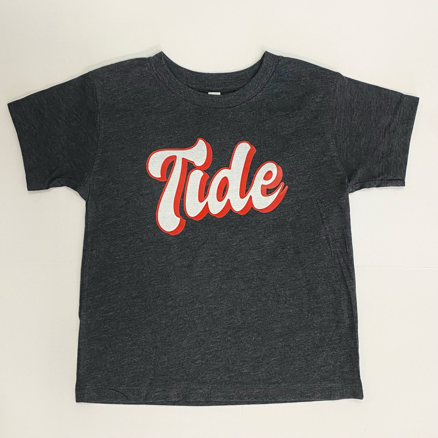"Tide" Script Charcoal S/S Tee