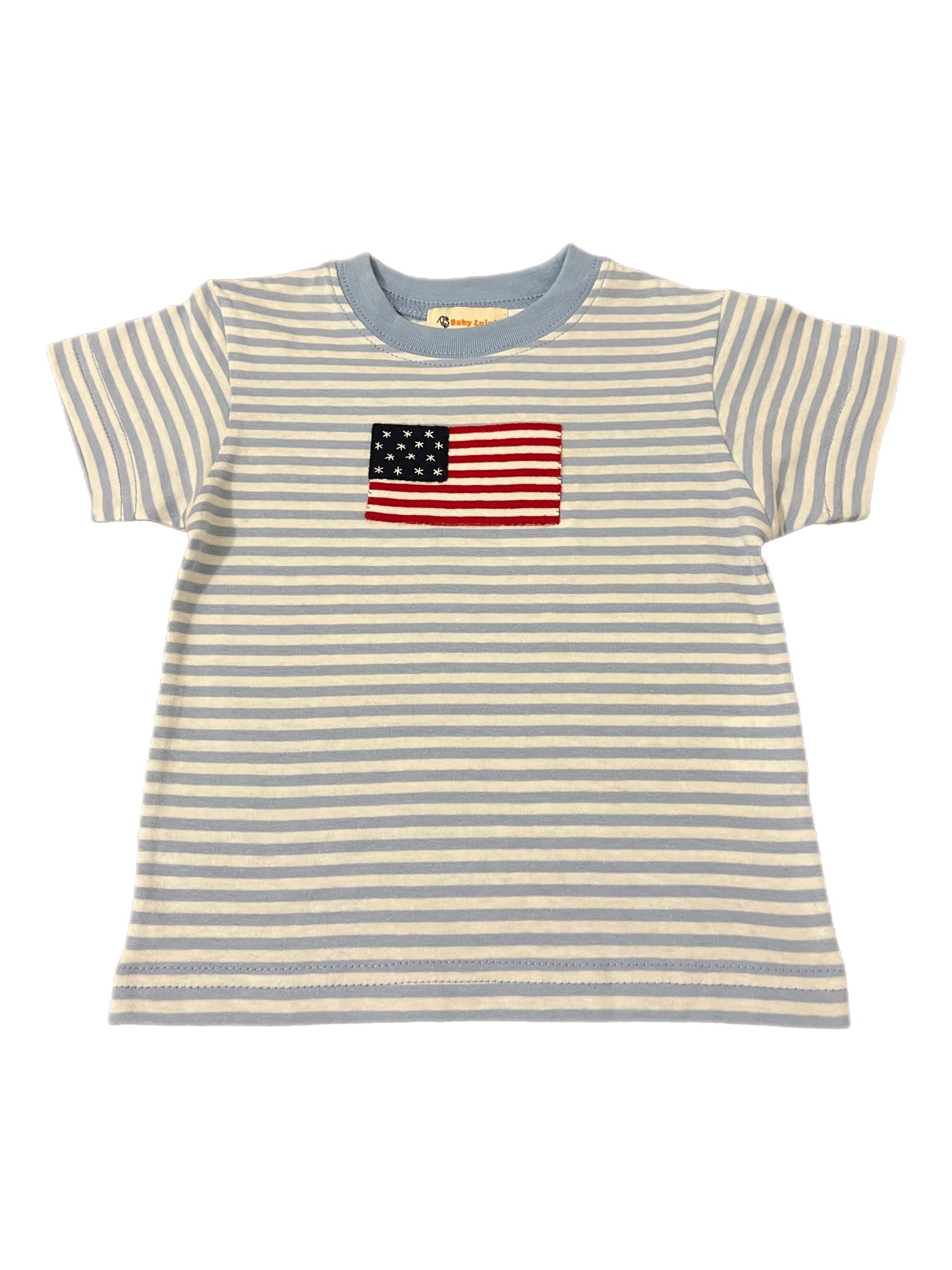 S/S Blue Stripe Flag T-Shirt