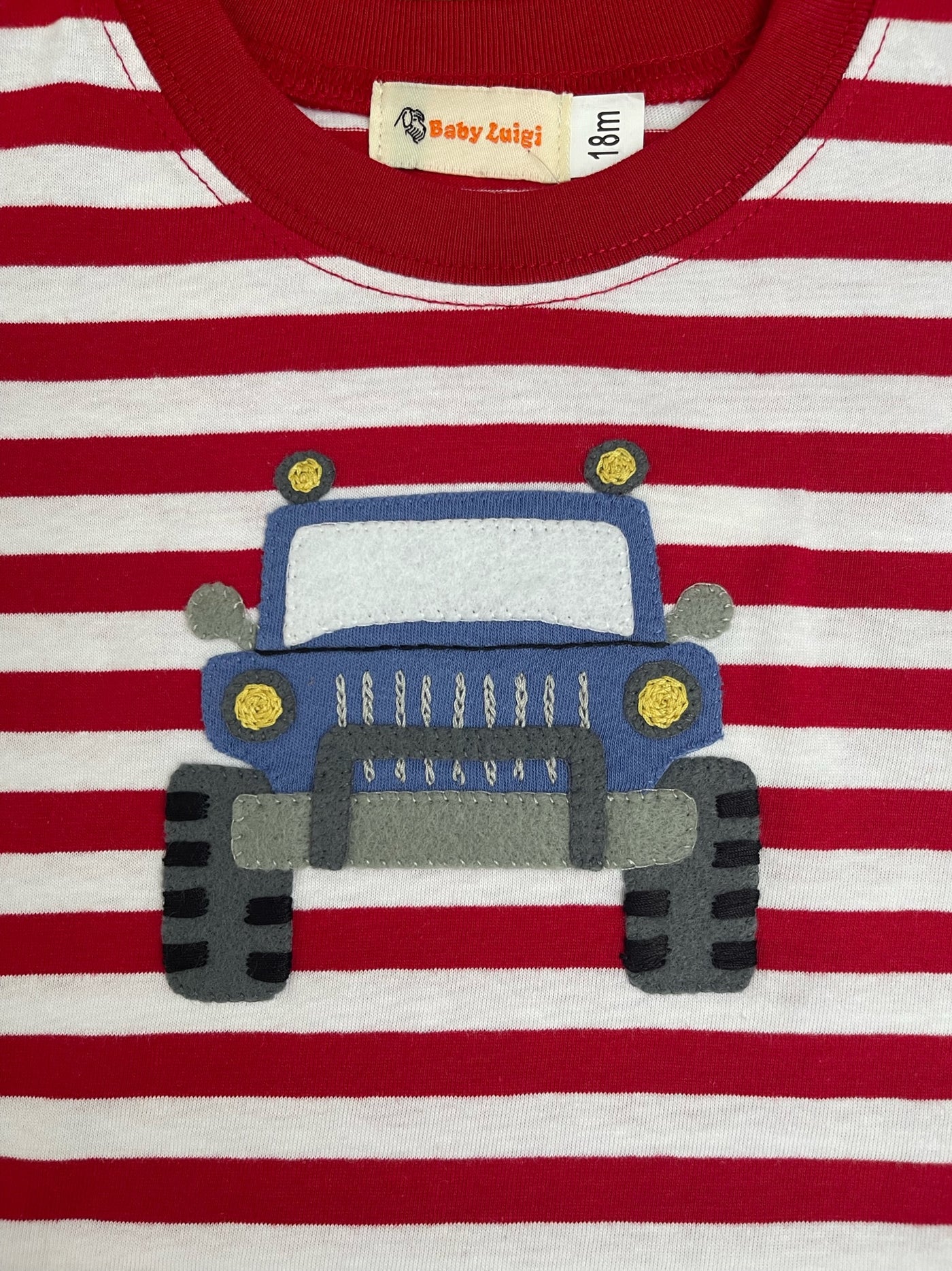 S/S Red Stripe Jeep T-Shirt