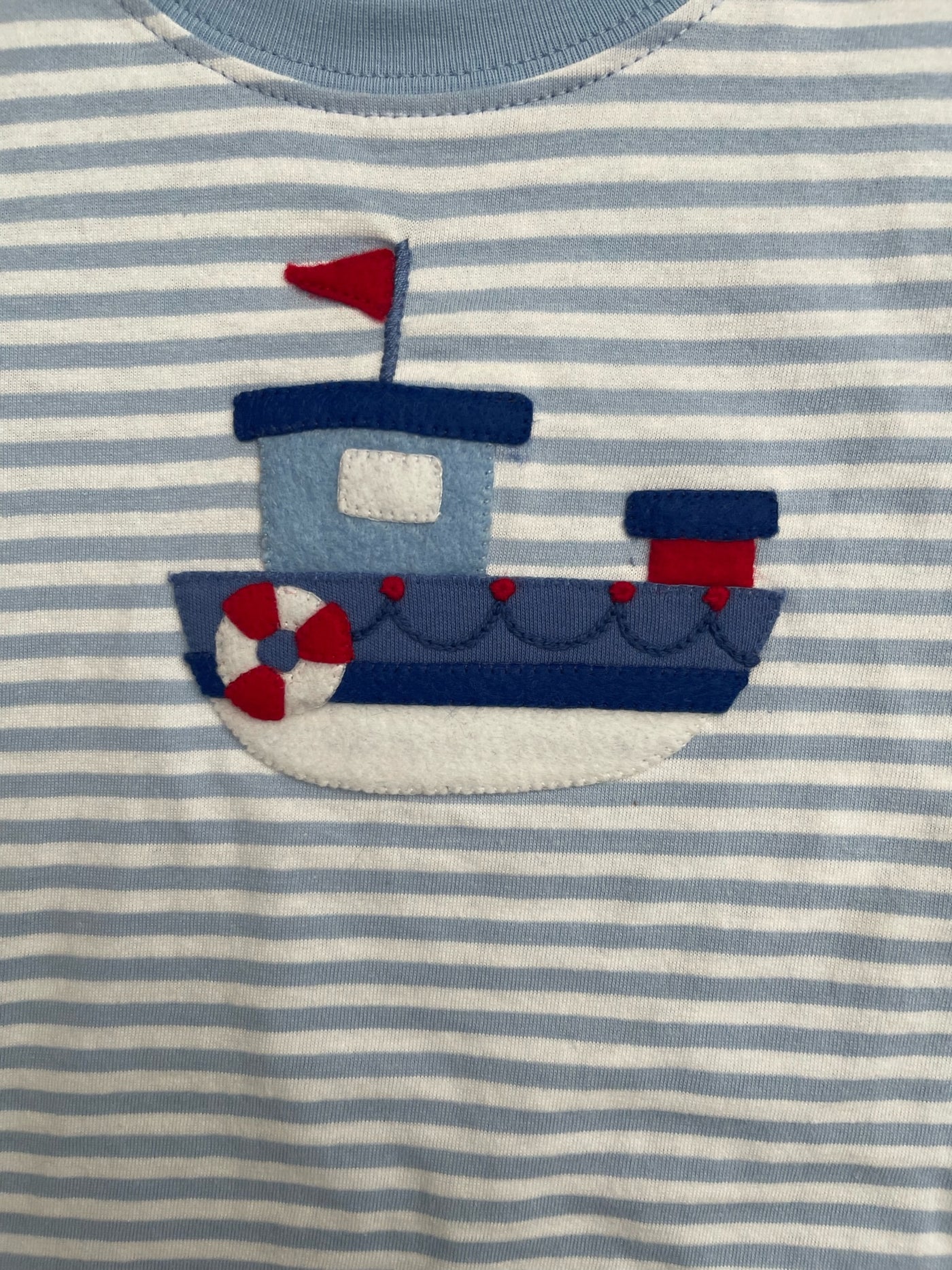 S/S Blue Stripe Tugboat T-Shirt