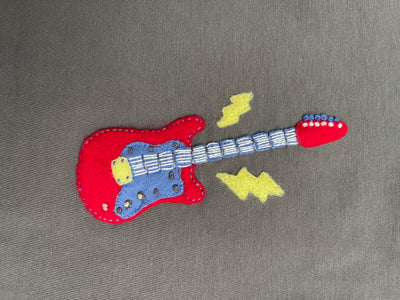 S/S Charcoal Electric Guitar T-Shirt