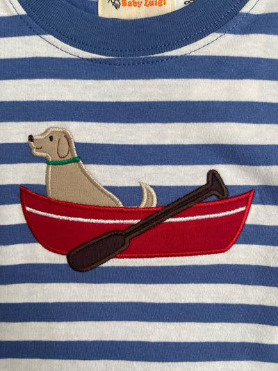 S/S Blue Stripe Lab Canoe T-Shirt