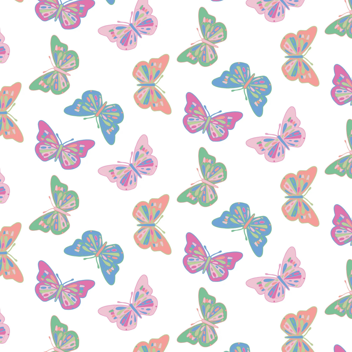 Gwen Spa Wrap - Bright Butterflies