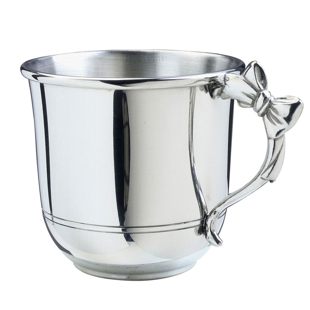 Pewter Baby Cup w/Bow