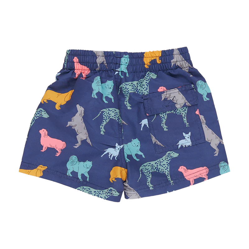Swim Trunks - Navy Dogs