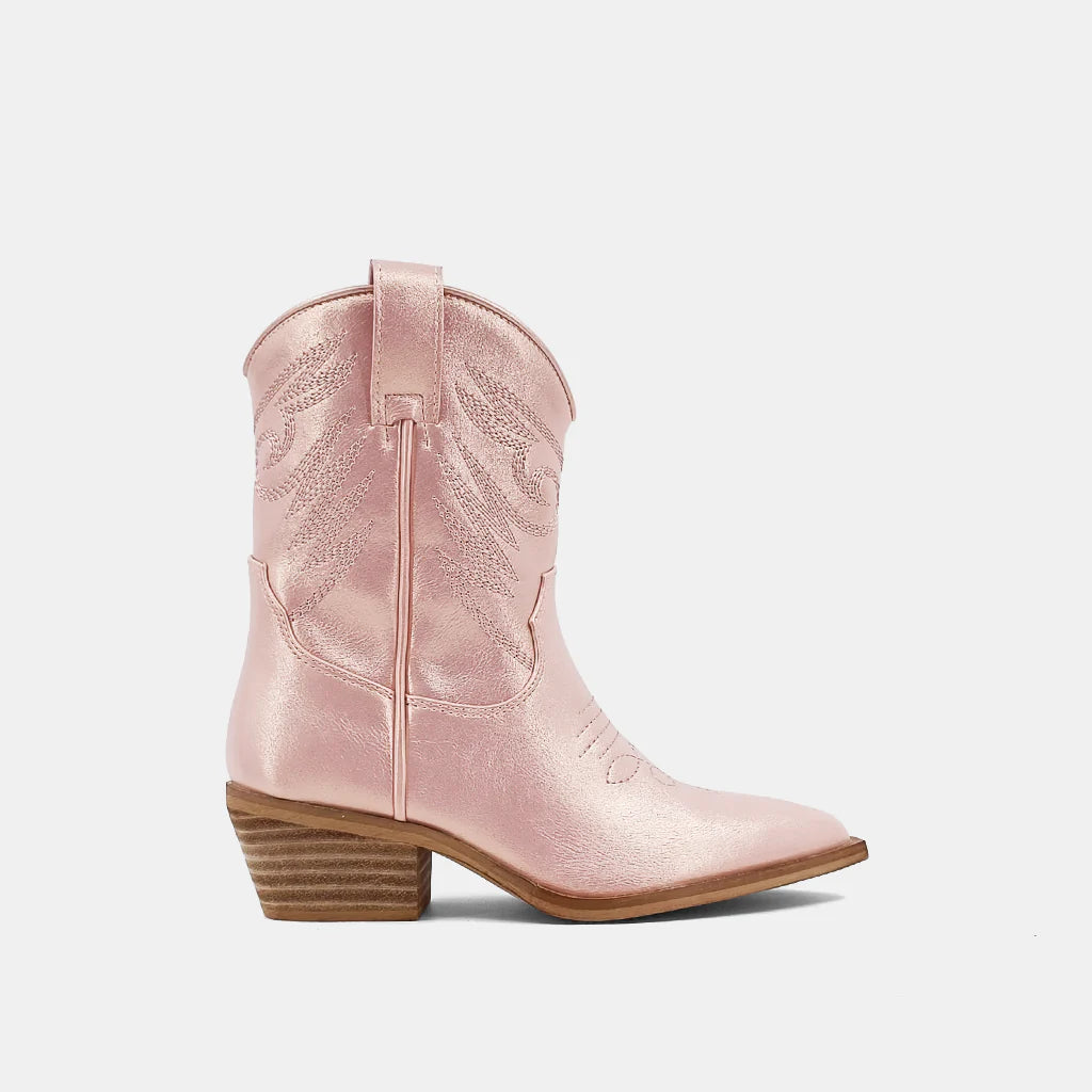 Zahara Rose Gold Cowgirl Boot