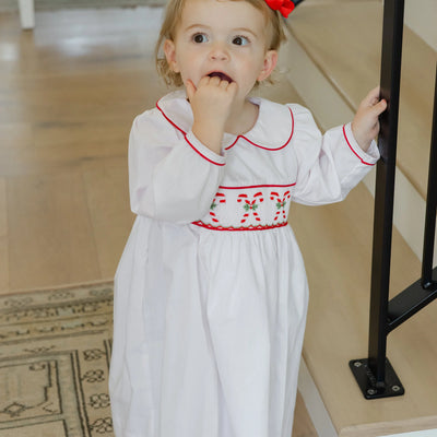 Girls Dress - Candy Canes