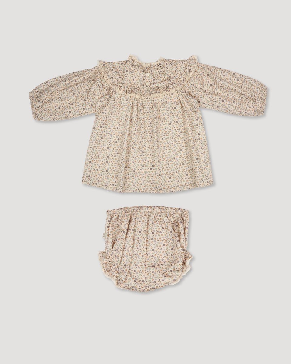 Charlie Baby Dress & Bloomers - Mini Flowers