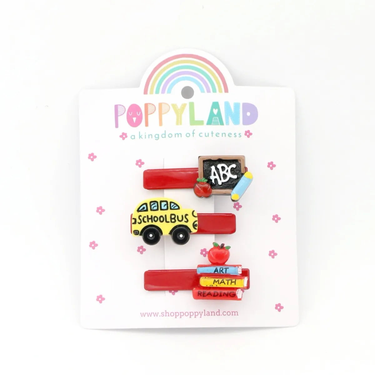 Poppyland Hair Clips - Off To School