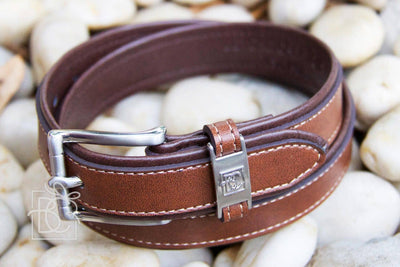 Double Leather Belt Brown/Light Brown