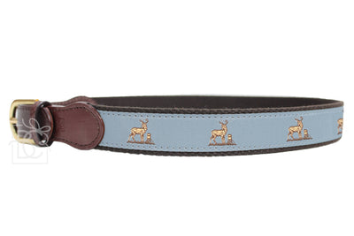 DUCK & DEER RIBBON BELTS: Deer