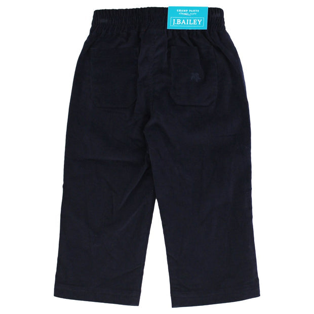 Pull On Corduroy Pants - Navy Corduroy