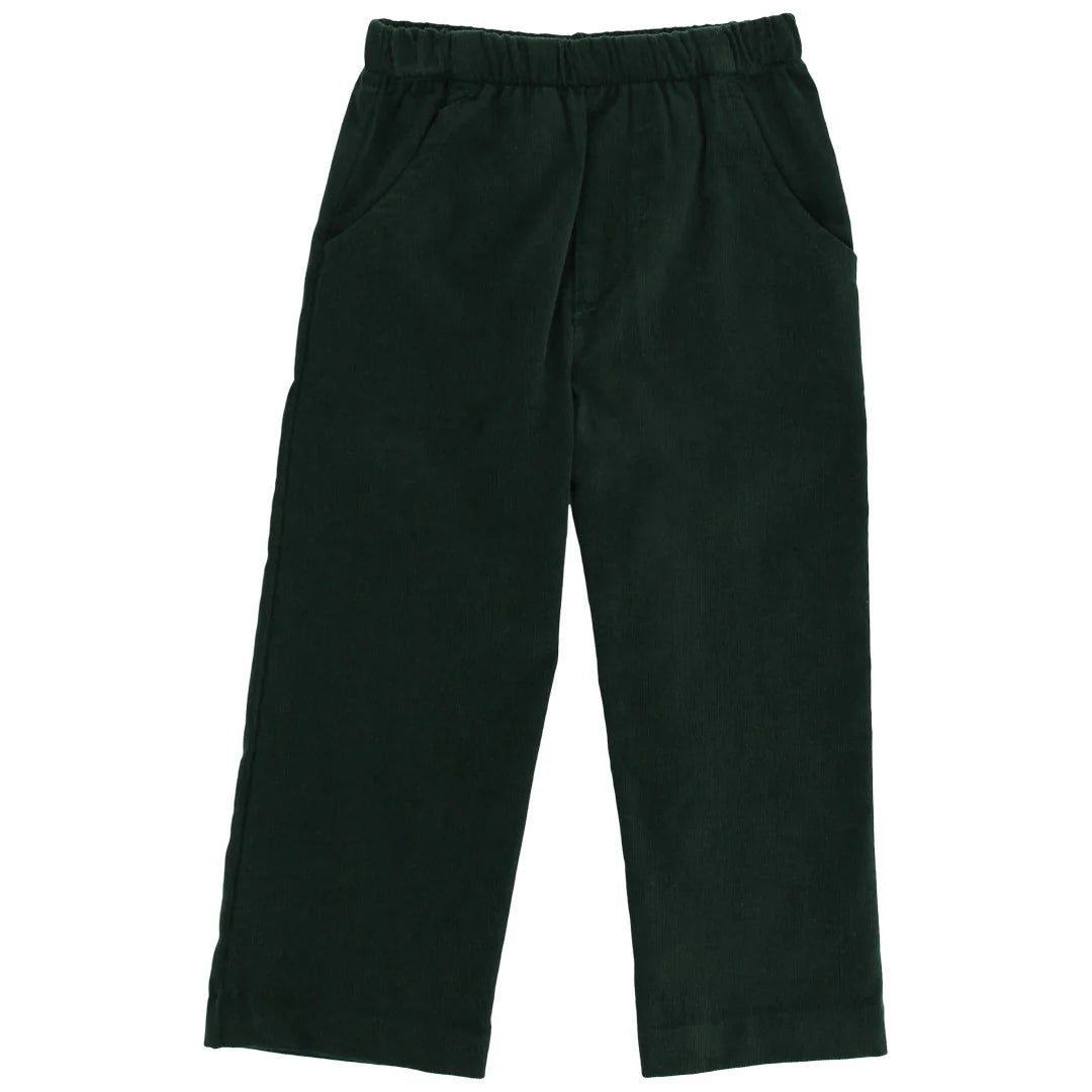 Pull On Corduroy Pants - Forest Green