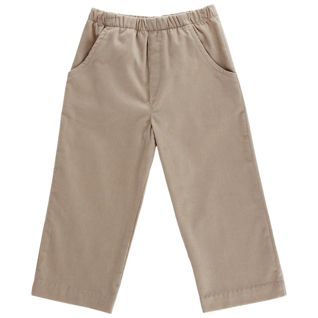 Pull On Corduroy Pants - Khaki