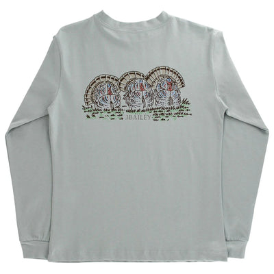 L/S Logo Tee Sage - Turkey