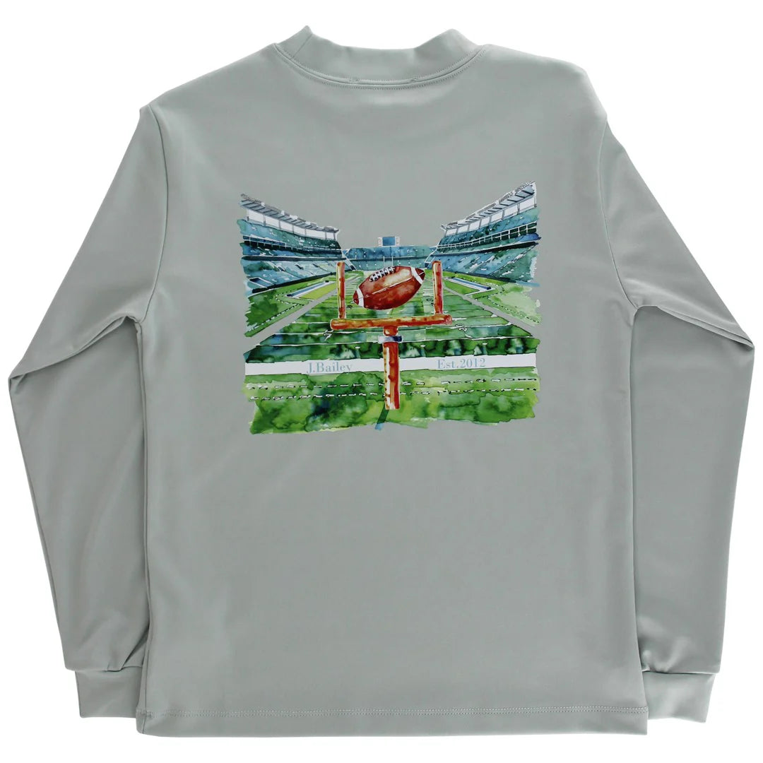 L/S Performance Logo Tee Sage - Football