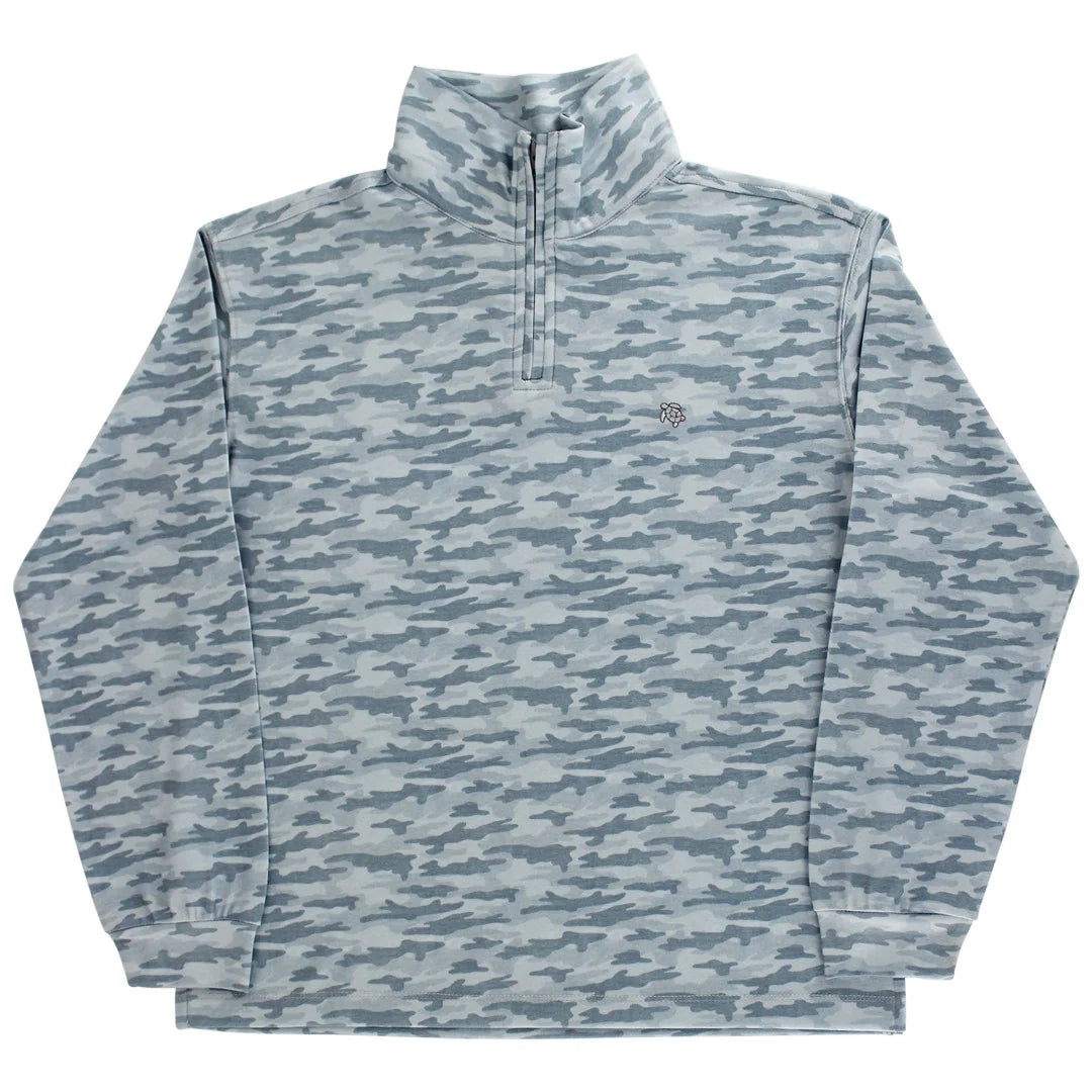 Performance Half Zip - Gray Camo