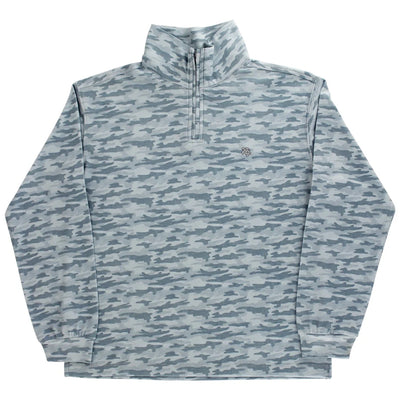 Performance Half Zip - Gray Camo