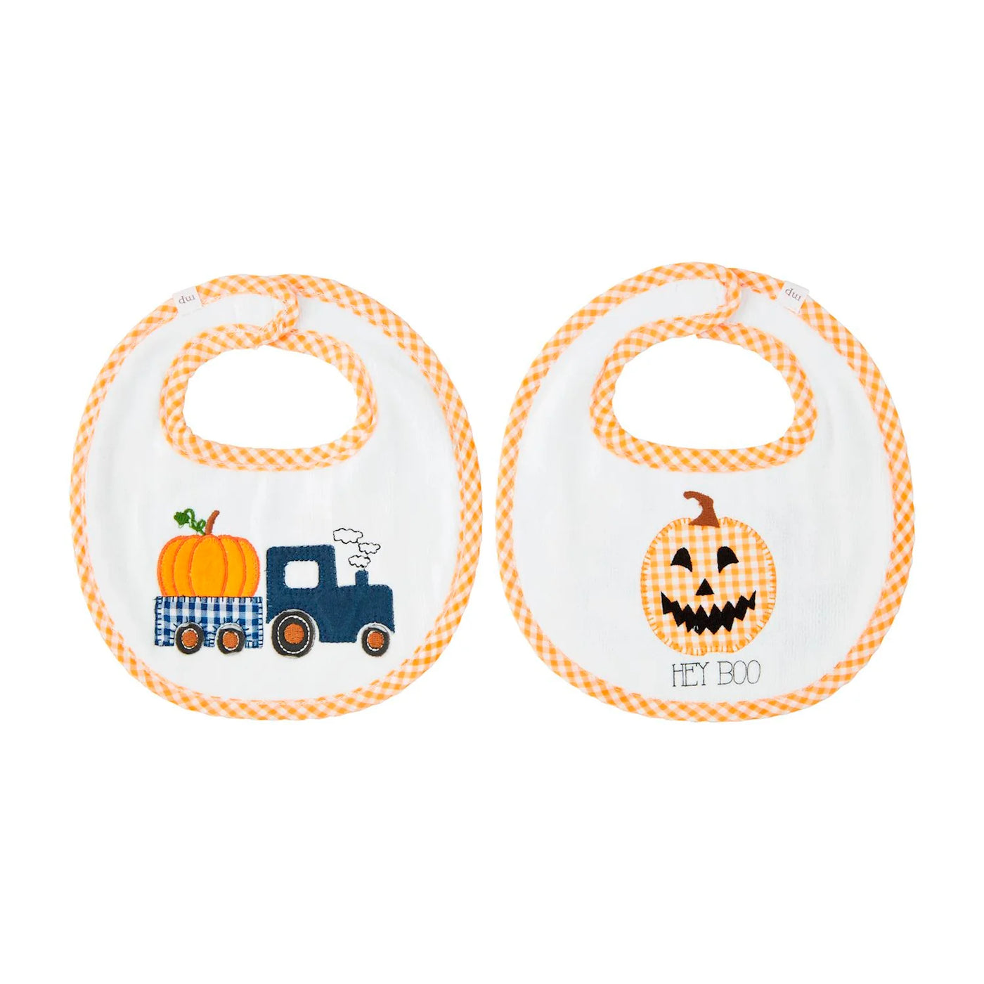 Mudpie Orange Pumpkin Rev Bib