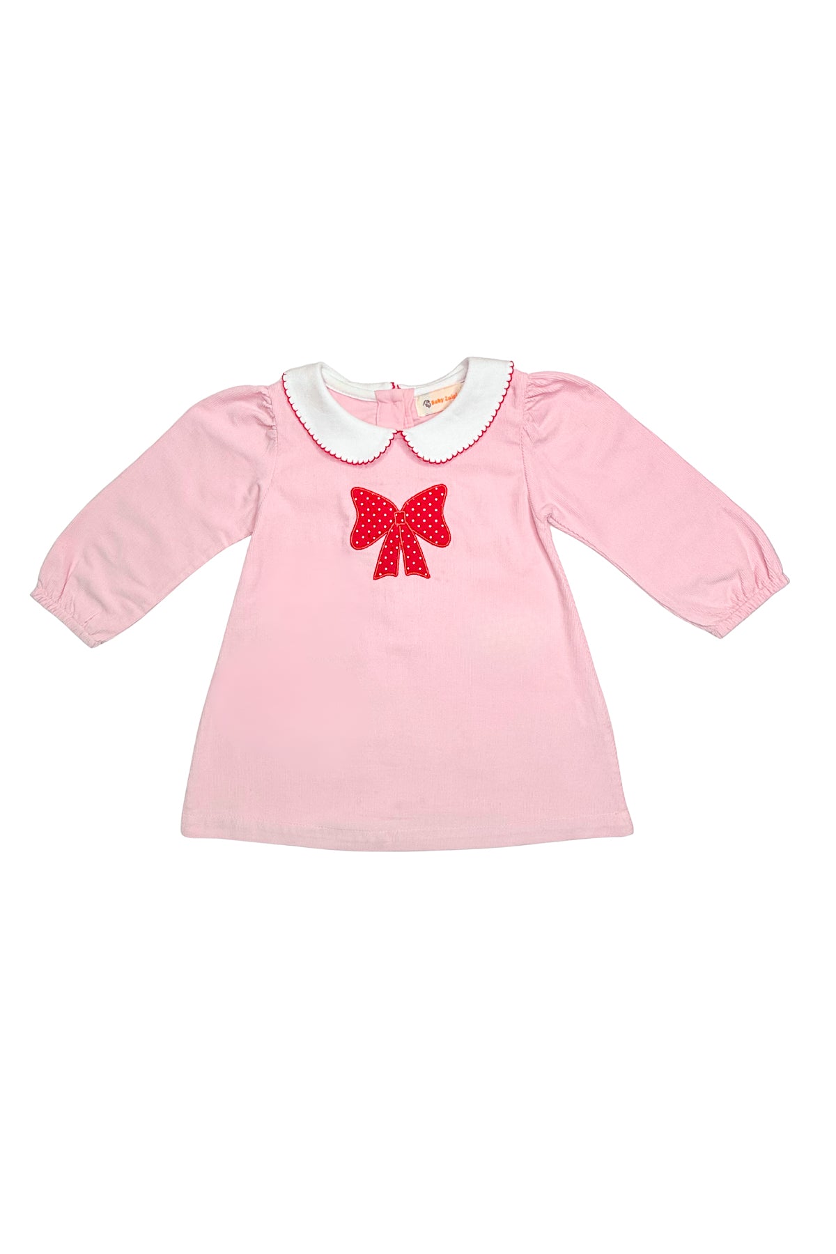 Corduroy L/S Dress - Bow