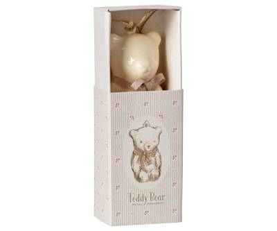 Teddy Bear Ornament - Rose