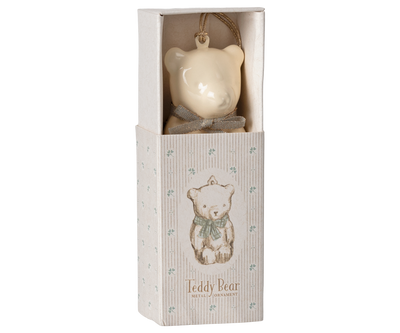 Teddy Bear Ornament - Blue