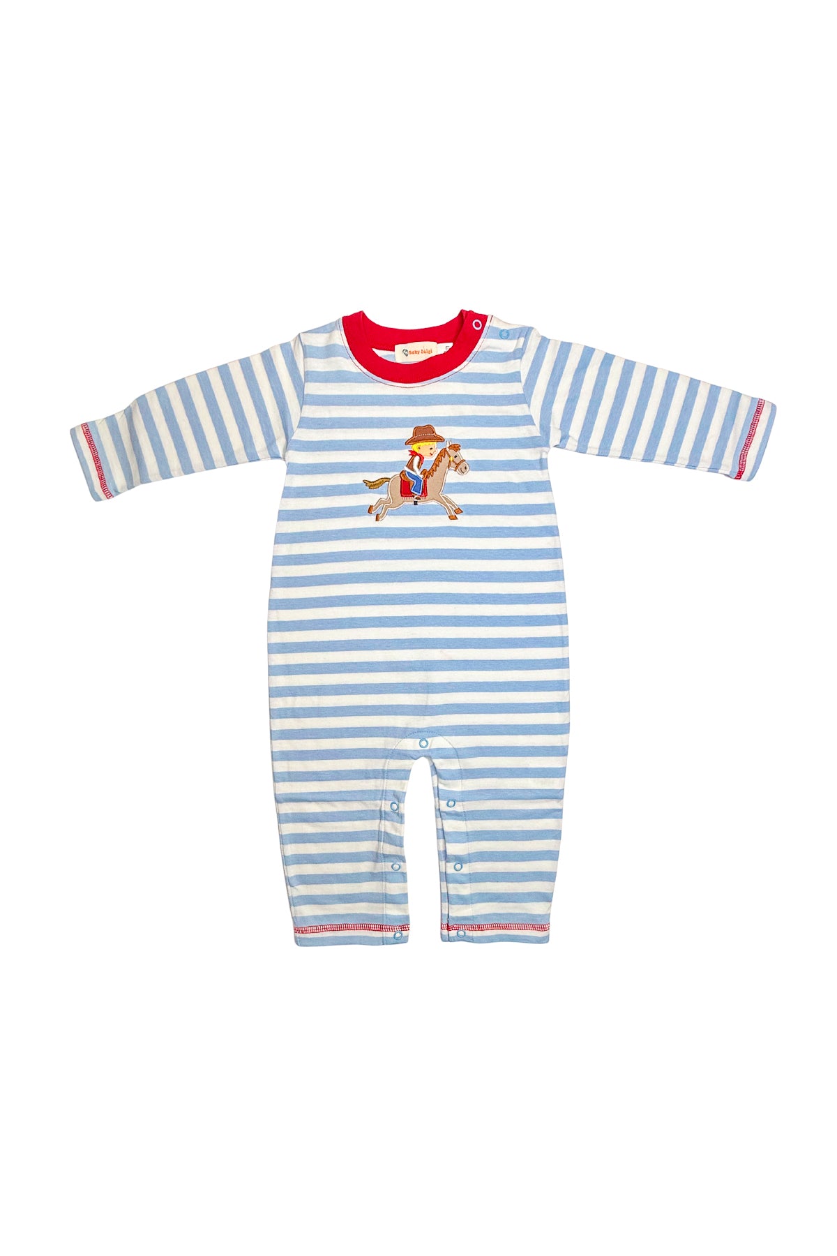 Boy L/S Romper - Cowboy Horse