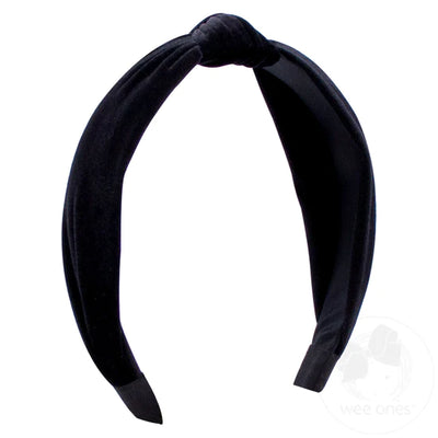 Velvet Wrap Headband w/Knot