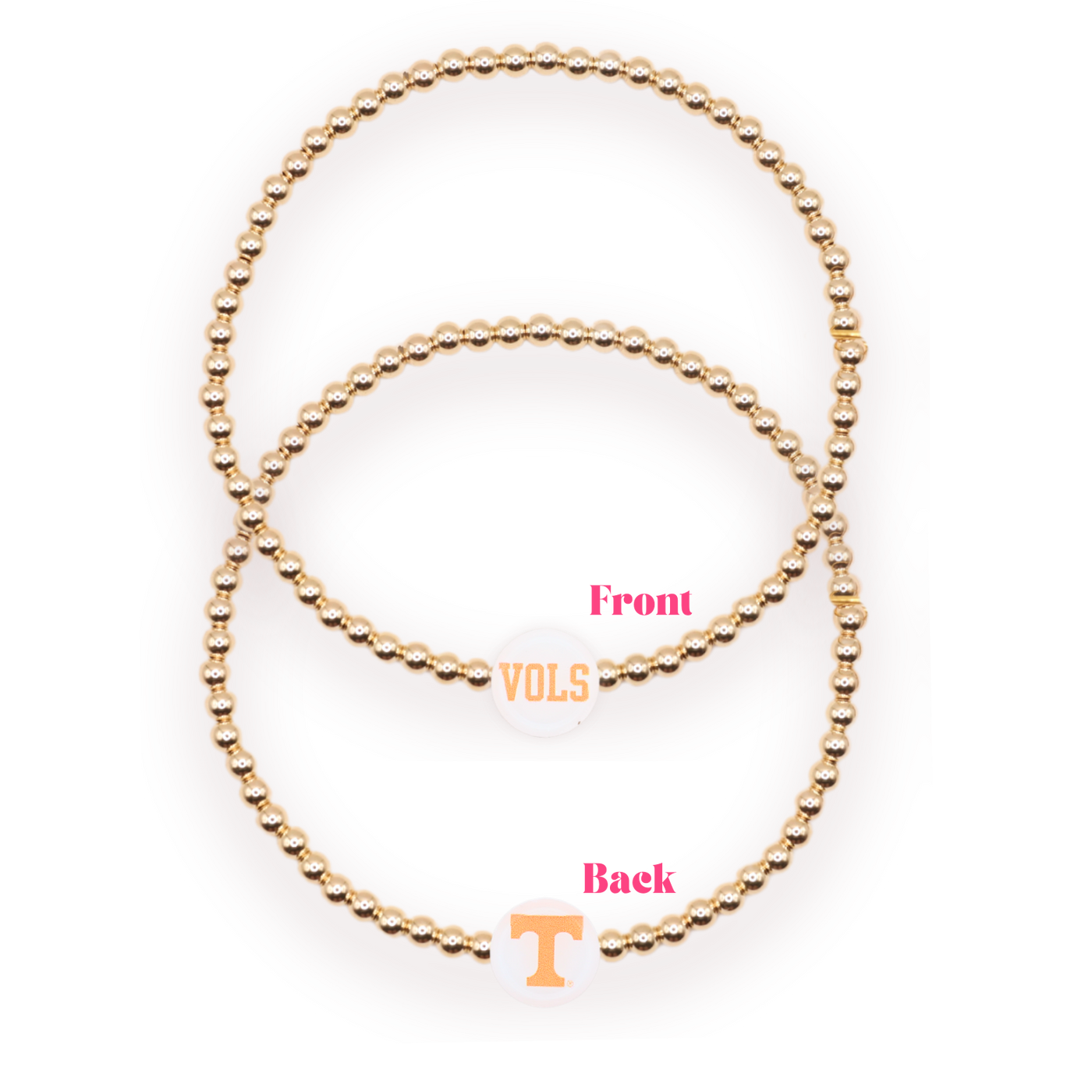 Tennessee/ Vols Logo Bracelet - Standard 6.75 inch / Gold