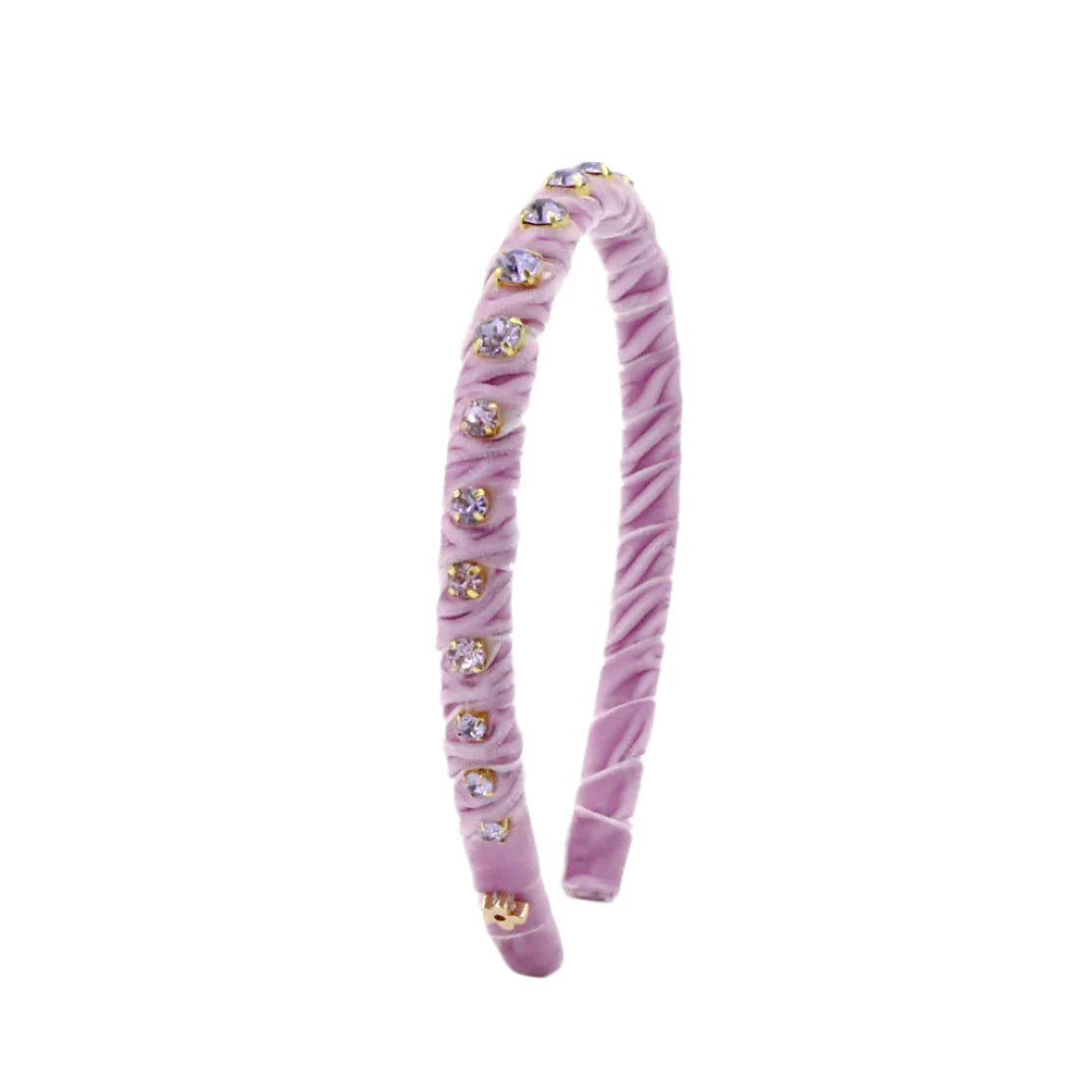 Poppyland Velvet Stones Headband Light Purple