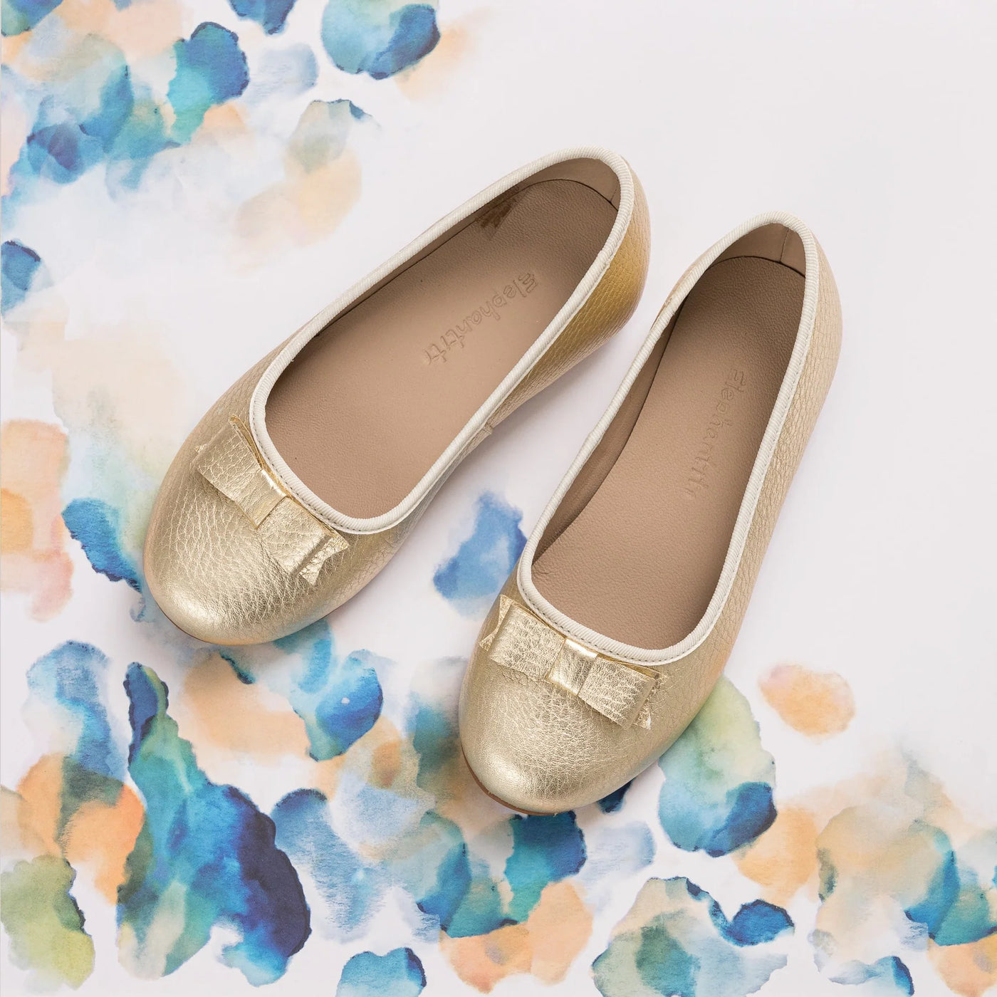 Gold Camille Flats *