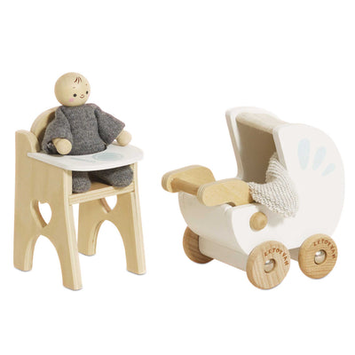Dolls House Nursery & Baby Set