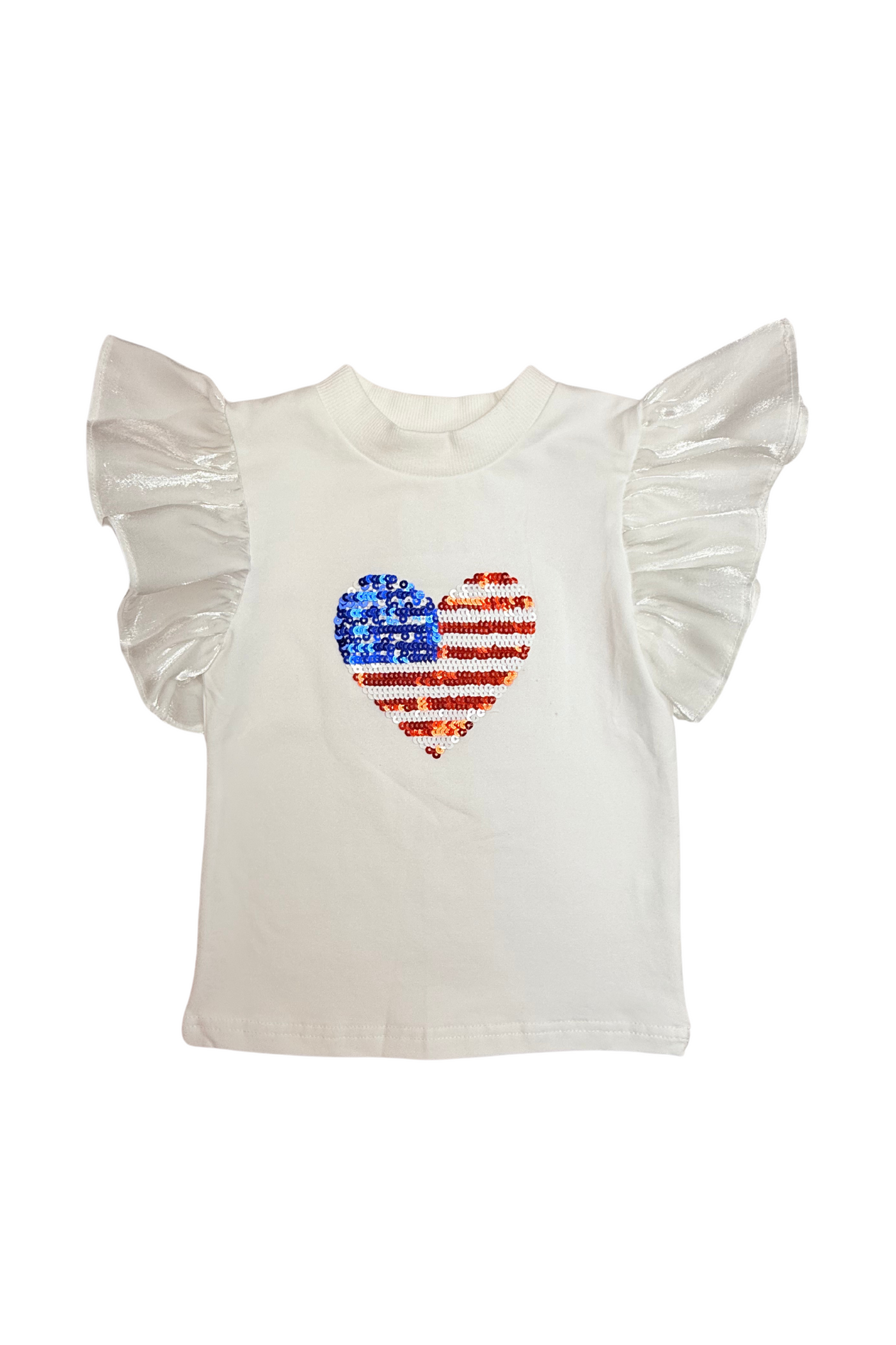 Lulu Bebe USA Sequin Flutter Shirt