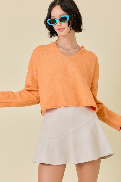 V-Neck Long Sleeve Sweater