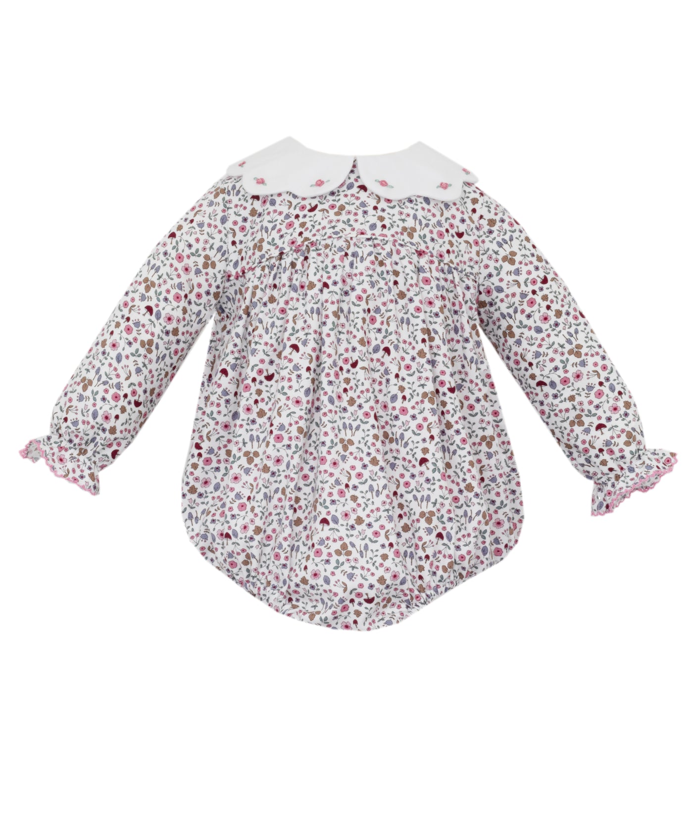 Kimberly Short Bubble - Pink Floral Print
