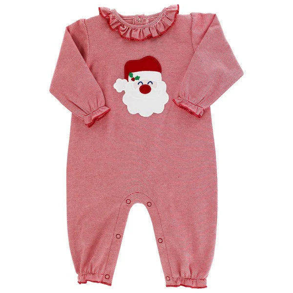 Bailey Boys Girl Knit Romper Santa