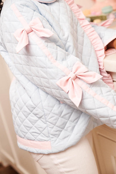 Julie Anne Jacket - Buckhead Blue/ Pink Bows