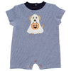 Boy Short Knit Romper - Happy Howl-O-Ween