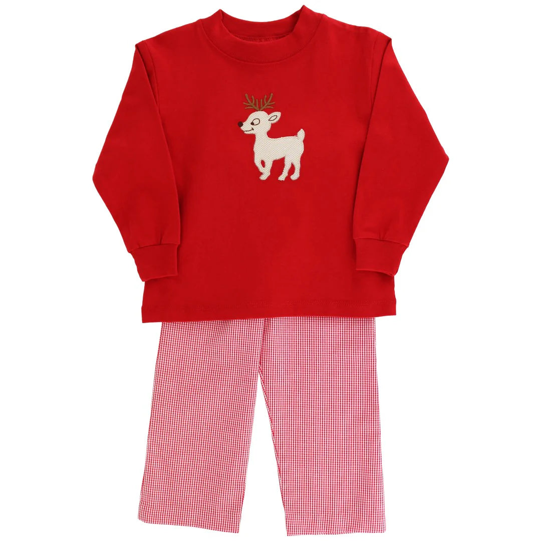 Boys Pant Set - Reindeer Games