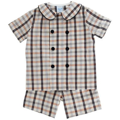 Dressy Short Set - Charleston Plaid
