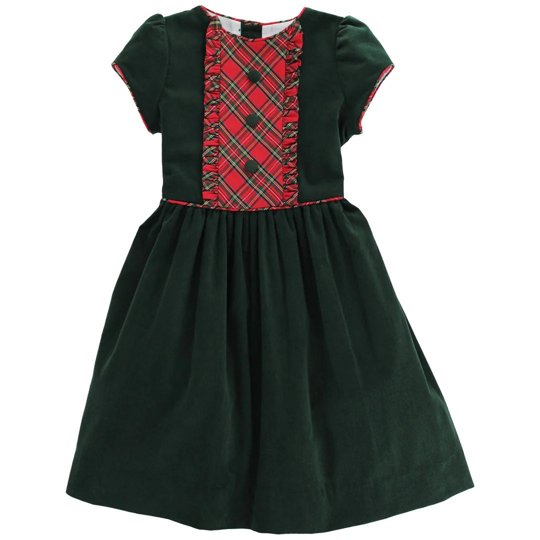 Girls Dress - Tartan Plaid