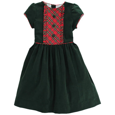 Girls Dress - Tartan Plaid